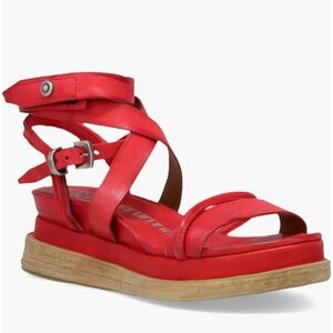 A.S.98 Labo platform sandals in Red 38